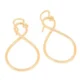 9ct Rose Gold Infinity Symbol Design Charm Earrings