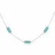 Love Britty Rectangle Seaside Necklace in Sterling Silver