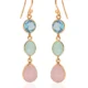 Clarke Gemstone Drop Earrings in Rose Gold