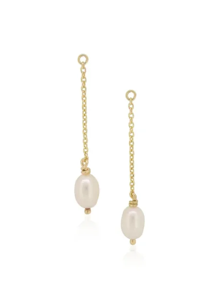 Coco Pearl Dangles for Sleeper Earrings in 9ct Gold