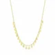 Aurelia Delicate Mini Flat Tag Charm Necklace in 9ct Gold