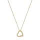 Solid 9ct Gold Swing Heart Charm Necklace