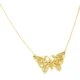 Solid 9ct Gold Large Butterfly Charm Necklace