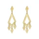 Sparkling Diamond Kite Drops Stud Earrings in 9ct Gold