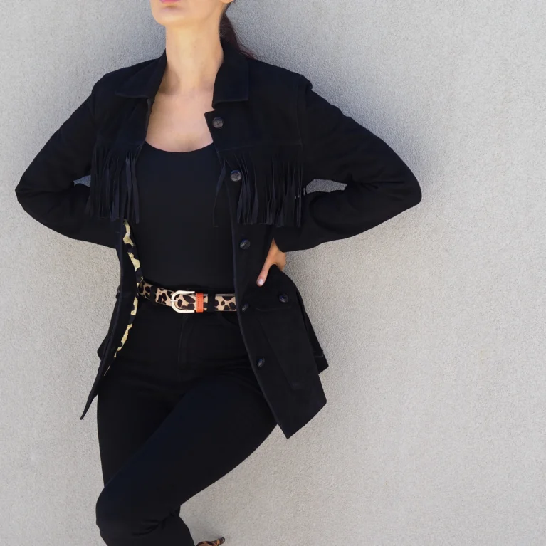 Savannah Suede Jacket | Black