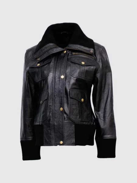 Classic Black Bomber Jacket
